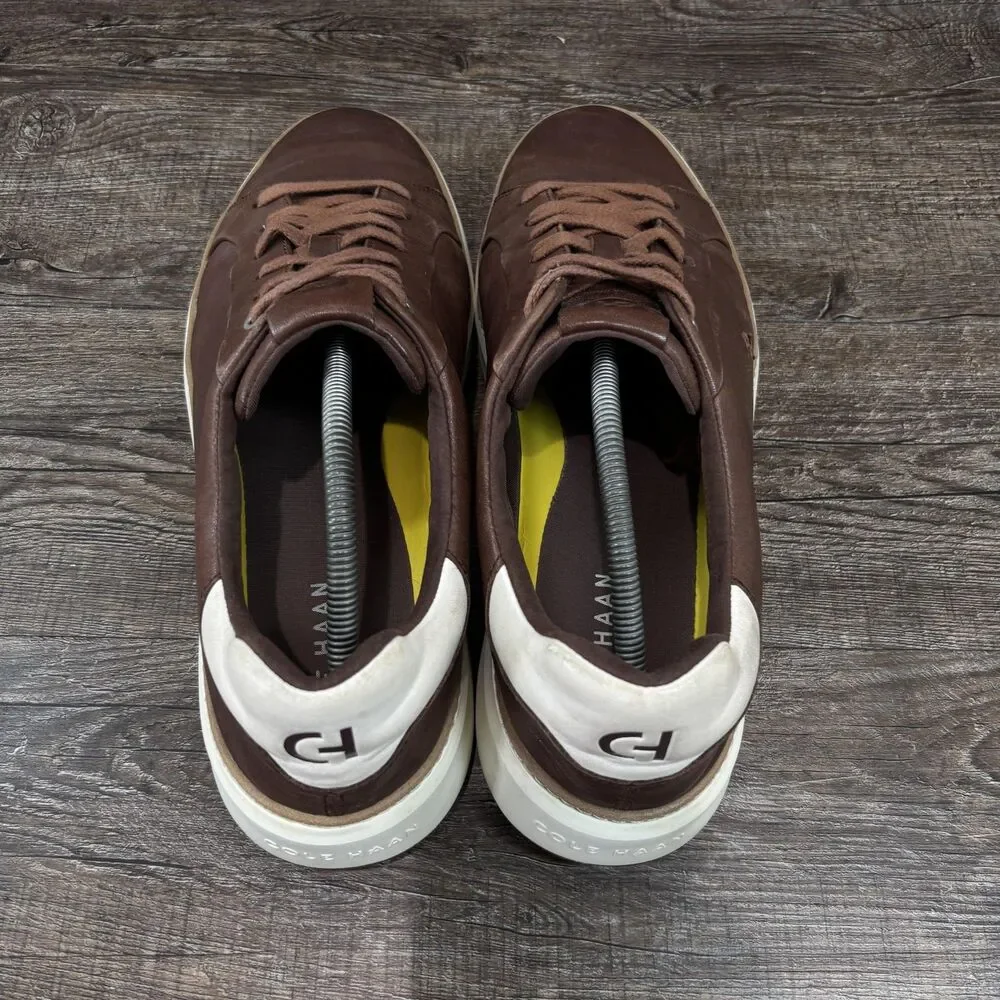 Cole Haan Shoes Men's 12W Brown Leather Low Top Casual Comfort Sneakers C35138